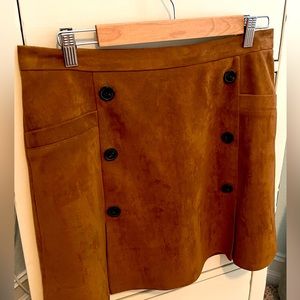 Faux suede mini skirt. Perfect for fall. Worn 1 time.